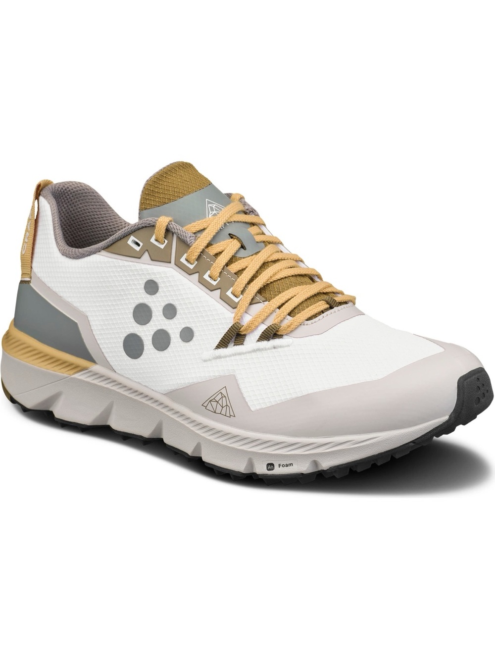 Craft Women's White and Tan Trail Running Shoes